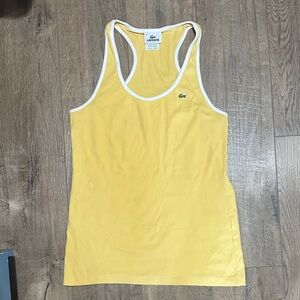 Vintage Lacoste Sunlit Yellow Racerback Tank